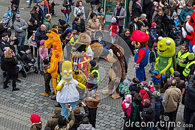 Toon Walk â€“ Comic Parade-Nuremberg 2016 Editorial Stock Photo